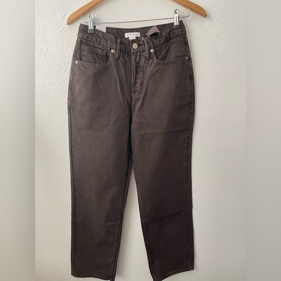 Good American Denim - Good American Good 90’s Duster Straight Jeans In Coffee 001 Color Size 2/26